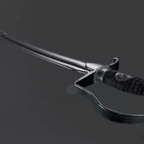 Medieval Sabre Sword 3d model