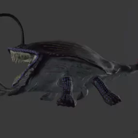 Monster Fish Animal Sea Hunter 3d model