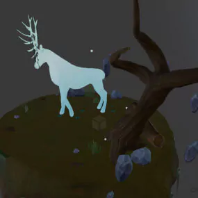 Ghost Deer Stag 3d model