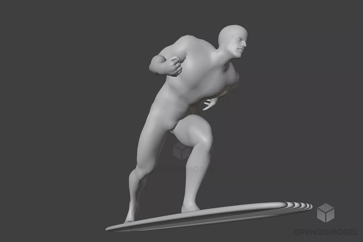 Young Man Character Walking Pose 3d model