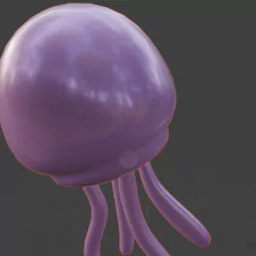 Balloon Jelly Fish 3d model