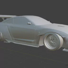 Sports Car Nissan R35 3d model
