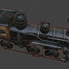 Iron Locomotive Vehicle 3d model