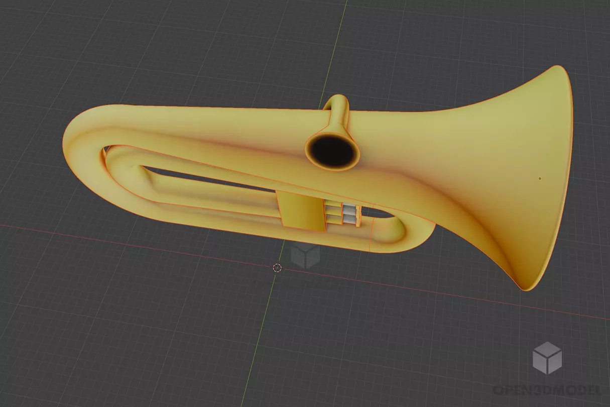 Tuba Music Instrument 3d model Tuba Music Instrument 3d model
