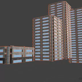 Gaming Assets Building Kit 3d model