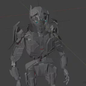 Fighter Robot Humanoid 3d model
