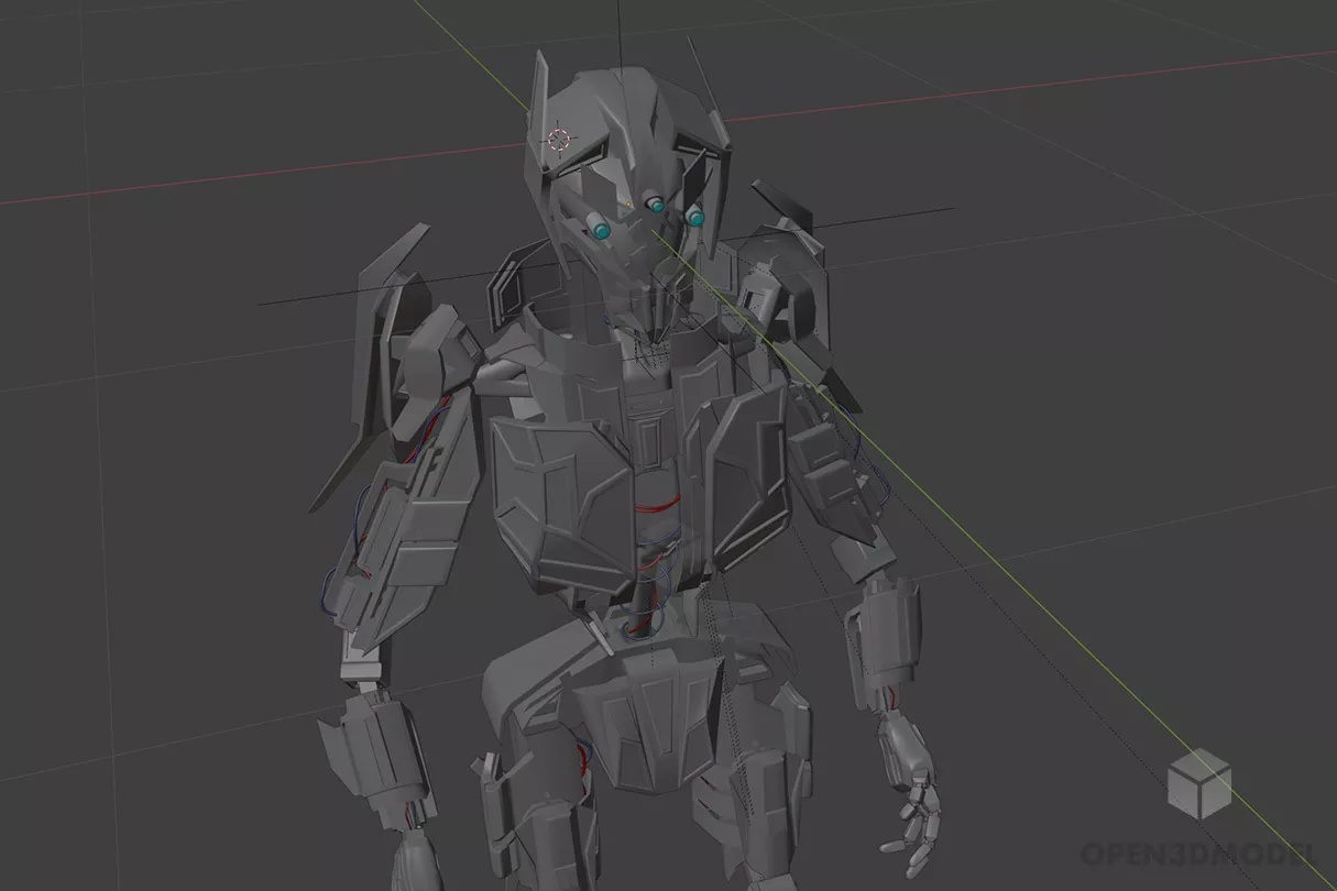 Fighter Robot Humanoid 3d model Fighter Robot Humanoid 3d model