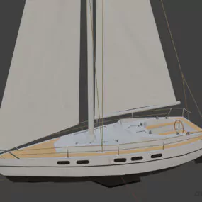 Sailboat, Sailing Boat 3d model