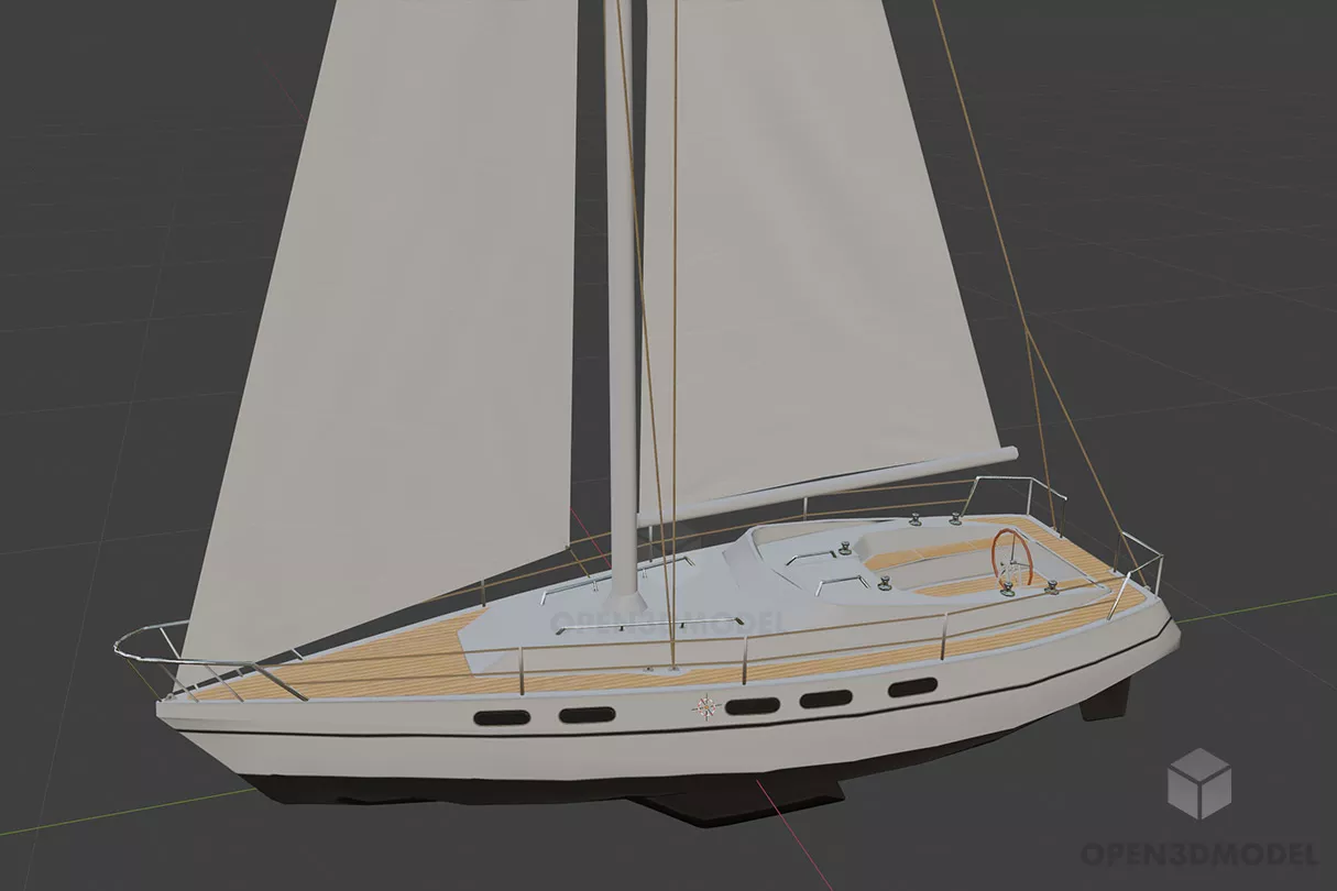 Sailboat, Sailing Boat 3d model Sailboat, Sailing Boat 3d model