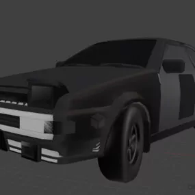 Trueno Panda Ae86 Drift Car Vehicle 3d model