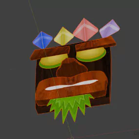 Bandic Mask Cartoon Character 3d model