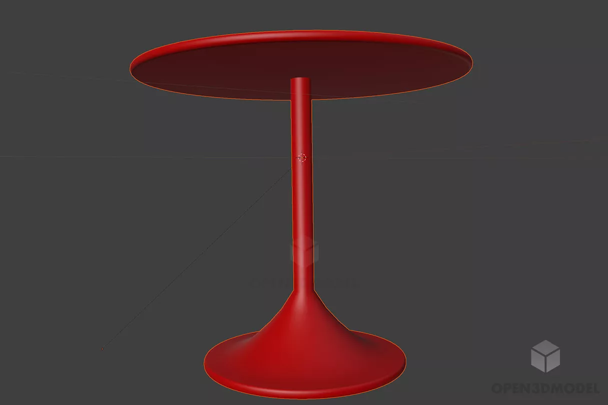 Contemporary Round Table Free 3d Model - .Obj - Open3dModel